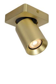 Потолочный точечный светильник Lucide NIGEL LED Dim to warm GU10 1x5W 2200K/3000K Matt Gold / Brass