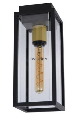 Стельовий світильник для дому і вулиці Lucide LAURENS 1xE27 IP54 Black, BLACK, Прозорий, Чорний
