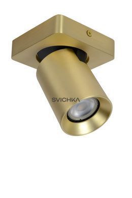 Стельовий точковий світильник Lucide NIGEL LED Dim to warm GU10 1x5W 2200K/3000K Matt Gold / Brass, Matt Gold / Brass