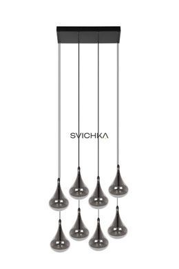 Підвісний світильник Lucide TEARS LED Dim. G4 8x1,5W 3000K Black, BLACK, Димчатий, Димчатий