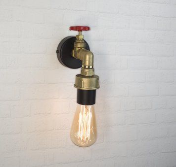 Настінний світильник Imperium light 109117.05.59 Industrial, Black/Brass