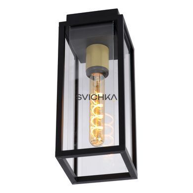 Стельовий світильник для дому і вулиці Lucide LAURENS 1xE27 IP54 Black, BLACK, Прозорий, Чорний