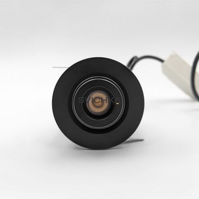 Вбудований світильник Skarlat RSL74162 3W BK 3000K, Чорний, 41
