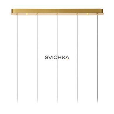 Підвісний світильник Lucide KLIGANDE LED Dim. 5x7,8W 2700K Matt Gold / Brass, Matt Gold / Brass, Прозорий, Matt Gold / Brass