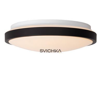 Стельовий світильник для ванної Lucide DASHER &Oslash; 29,3 cm LED 1x12W 2700K IP44 Motion & Day/Night Sensor Black, BLACK