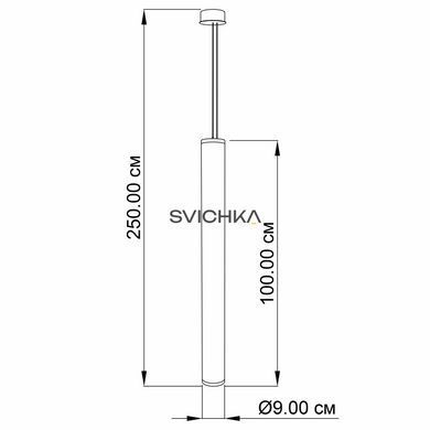 Подвесной светильник Imperium light Tube 3000K Black/White