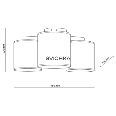 Люстра TK Lighting DEVA 3, Beige