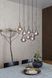 Підвісний світильник Lucide TEARS LED Dim. G4 8x1,5W 3000K Black, BLACK, Димчатий, Димчатий