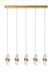 Підвісний світильник Lucide KLIGANDE LED Dim. 5x7,8W 2700K Matt Gold / Brass, Matt Gold / Brass, Прозорий, Matt Gold / Brass