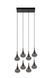 Підвісний світильник Lucide TEARS LED Dim. G4 8x1,5W 3000K Black, BLACK, Димчатий, Димчатий