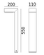 Уличный столбик Norlys 1310B Asker 55, 3000К, Black