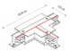 З'єднувач Т-подібний для 3-х фазної трекової системи Nowodvorski 8246 CTLS Recessed Power T Connector Right 1, Black