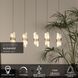 Підвісний світильник Lucide KLIGANDE LED Dim. 5x7,8W 2700K Matt Gold / Brass, Matt Gold / Brass, Прозорий, Matt Gold / Brass