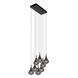 Підвісний світильник Lucide TEARS LED Dim. G4 8x1,5W 3000K Black, BLACK, Димчатий, Димчатий