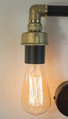 Настінний світильник Imperium light 104242.05.59 Industrial, Black/Brass