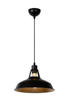 Підвісний світильник Lucide BRASSY-BIS &Oslash; 31 cm 1xE27 Black, BLACK, Чорний, Чорний