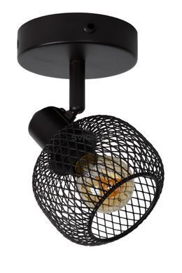 Стельовий точковий світильник Lucide MAREN 1xE14 Black, BLACK, Чорний, Чорний