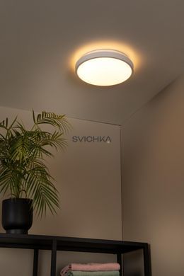 Потолочный светильник для ванной Lucide DASHER &Oslash; 29,3 cm LED 1x12W 2700K IP44 Motion & Day/Night Sensor White