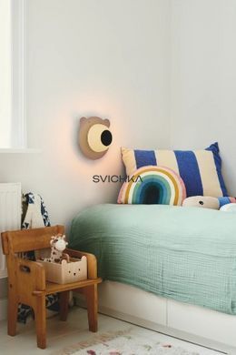 Настінний світильник Nordlux Bruna Bear, Brown, Коричневий, Коричневий, Чорний, Білий