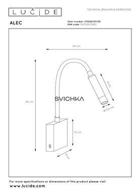 Настінний точковий світильник Lucide ALEC LED G9 1x3W 2700K Interchangeable rings included Black, BLACK, Чорний, Чорний