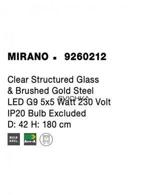 Подвесной светильник Nova luce MIRANO 5 Gold