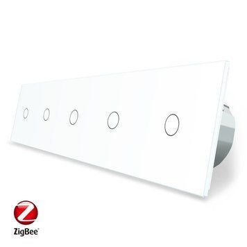 Умный сенсорный ZigBee выключатель 5 сенсоров Livolo