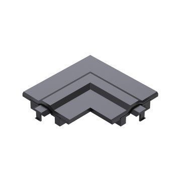 Заглушка для з`єднання кутового 90&deg; для врізного треку KLOODI KDTR-RL263 BK, чорна, Чорний