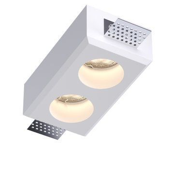 Світильник точковий врізний KLOODI KD-GIPS SQ80x147 H50, Білий
