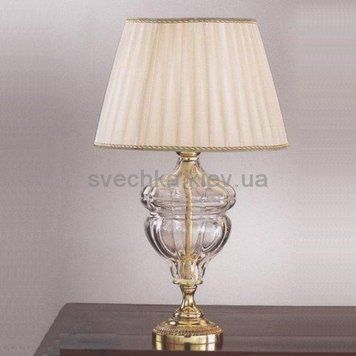 Настільна лампа Nervilamp 571/1LP FRENCH+CLEAR CR, Золотий, Золото