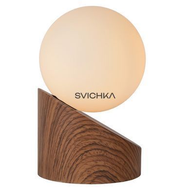 Настольная лампа Lucide LEN &Oslash; 10 cm 1xG9 Wood