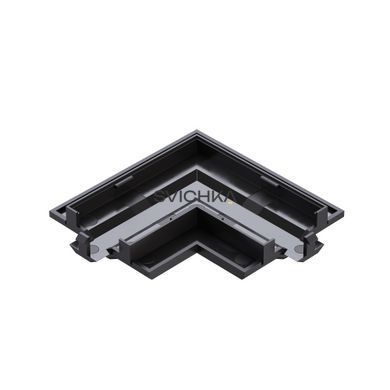 Заглушка для з`єднання кутового 90&deg; для врізного треку KLOODI KDTR-RL263 BK, чорна, Чорний