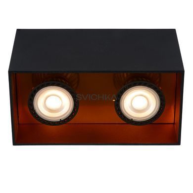 Потолочный точечный светильник Lucide BIDO 2xGU10 Black