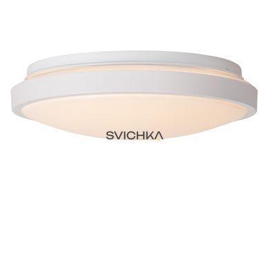 Потолочный светильник для ванной Lucide DASHER &Oslash; 29,3 cm LED 1x12W 2700K IP44 Motion & Day/Night Sensor White