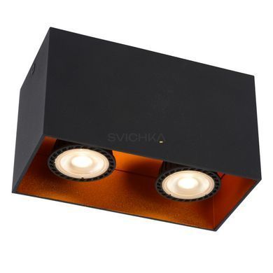 Потолочный точечный светильник Lucide BIDO 2xGU10 Black