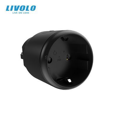 Розумна WiFi розетка Livolo чорний (VL-SHS001)