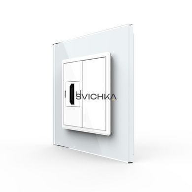 Розетка HDMI Livolo білий скло (VL-C7FCHD-1WP)