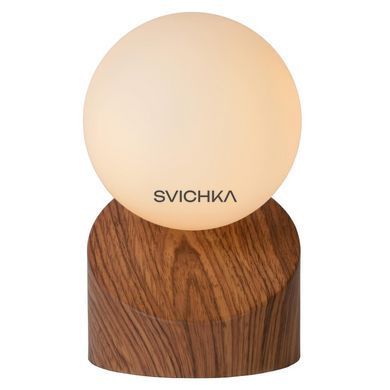 Настольная лампа Lucide LEN &Oslash; 10 cm 1xG9 Wood