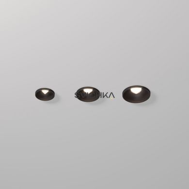 Вбудований світильник Skarlat RSL74091-2.5 7W BK 3000K, Чорний, 85