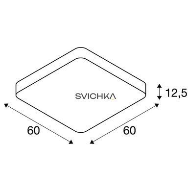 Стельовий світильник MEDO 60 SQUARE DALI, Білий, Білий, Білий, Білий