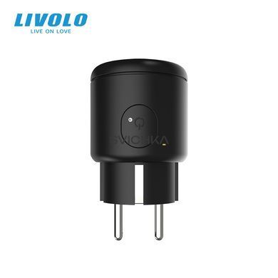 Розумна WiFi розетка Livolo чорний (VL-SHS001)