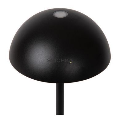 Акумуляторна настільна лампа для дому та вулиці Lucide JOY Battery pack/batteries &Oslash; 12 cm LED Dim. 1x1,5W 3000K IP54 Black, BLACK