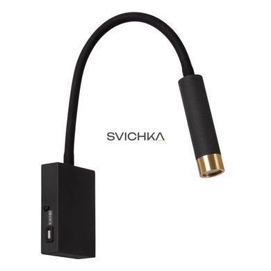 Настінний точковий світильник Lucide ALEC LED G9 1x3W 2700K Interchangeable rings included Black, BLACK, Чорний, Чорний