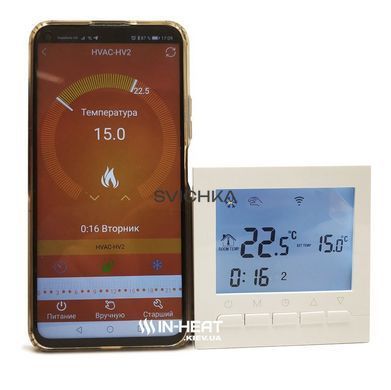 Терморегулятор ECOTERM KN Wi-Fi, White