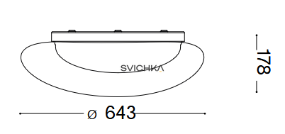 Настенно-потолочный светильник Ideal Lux Squish pl d64