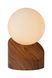 Настольная лампа Lucide LEN &Oslash; 10 cm 1xG9 Wood, Wood, Дерево, Опал, Опал