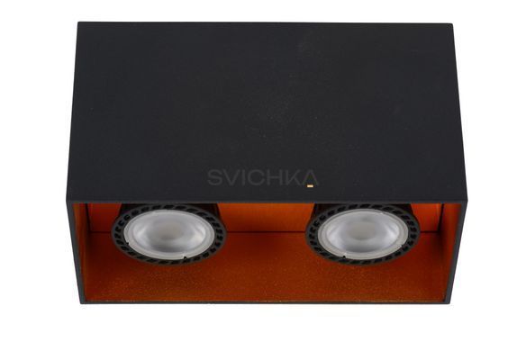 Потолочный точечный светильник Lucide BIDO 2xGU10 Black