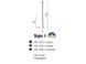 Подвесной светильник Azzardo MD1220-1WH STYLO 1 white (AZ0206), Белый, Белый