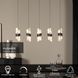 Подвесной светильник Lucide KLIGANDE LED Dim. 5x7,8W 2700K Black, BLACK, Прозрачный, Черный