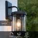 Настенный светильник для дома/улицы Lucide MAKKUM 1xE27 IP23 Black, BLACK