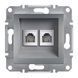 Розетка телефонная RJ11 двойная Schneider Electric Asfora